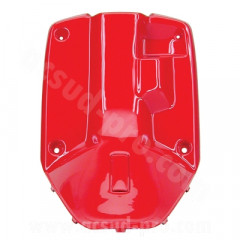 Protège jambes adaptable rouge scuderia MBK 50 Booster 1999-2003 / Yamaha 50 BWS 1999-2003