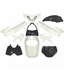 Kit carrosserie adaptable blanc 10 pièces pour Honda SH 125 / 150cc 2005-2008