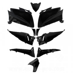 Kit carrosserie adaptable noir brillant 10 pièces pour Yamaha TMAX 530cc 2012-2014