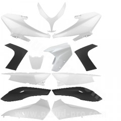 Kit carrosserie adaptable 13 pièces white competition 500cc Yamaha T-Max 2008-2012