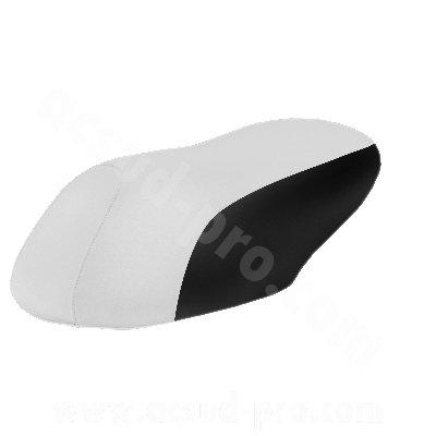 Couvre selle adaptable blanc / noir pour scooter MBK Nitro / Yamaha Aerox