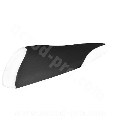 Couvre selle adaptable noir / blanc pour scooter MBK 50 Stunt / Yamaha 50 Slider
