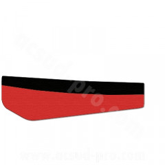 Couvre selle adaptable rouge / noir pour 50 à boîte Derbi Senda 02-05 / DRD 04-09