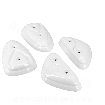 Jeu 4 protection carrosserie adaptable blanc pour MBK Stunt