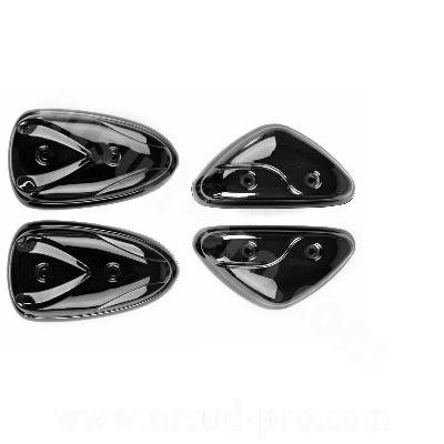 Jeu 4 protection carrosserie adaptable noir pour MBK Stunt