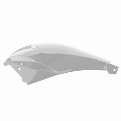 Coque arrière gauche adaptable blanc brillant pour scooter Peugeot 50 Ludix
