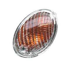 Clignotant avant gauche adaptable transparent homologué CE (5RN-H3310-00) pour scooter MBK 50 Ovetto 2003-2007 / Yamaha 50 Neos 2003-2007