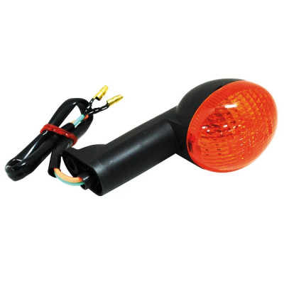 Clignotant adaptable orange-noir avant droit / arrière gauche (homologué CE) pour scooter Peugeot Ludix (747567)