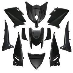 Kit 11 pièces carénage noir brillant adaptable pour maxi scooter 530cc Yamaha TMAX après 2012