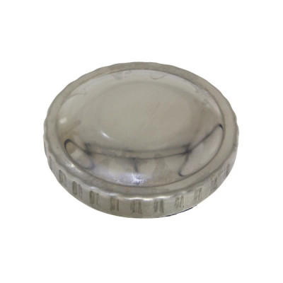 Bouchon d'essence adaptable chrome 30mm pour scooter MBK 50 Booster / Yamaha 50 BWS