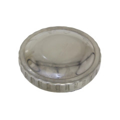 Bouchon d'essence adaptable chrome 30mm pour scooter MBK 50 Booster / Yamaha 50 BWS