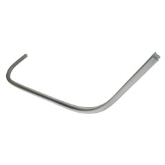 Baguette de tablier avant gauche chrome adaptable pour scooter 50-125cc Piaggio Vespa LX après 2005