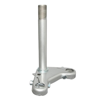 Té de fourche-platine inférieure adaptable gris pour cyclomoteur Peugeot 103 SP
