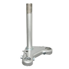 Té de fourche-platine inférieure adaptable gris pour cyclomoteur Peugeot 103 SP