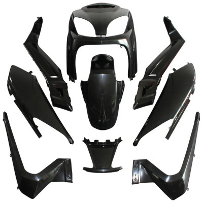 Kit 10 pièces carénage adaptable à peindre pour maxi scooter 125cc Yamaha Xmax / MBK Skycruiser 2006-2009