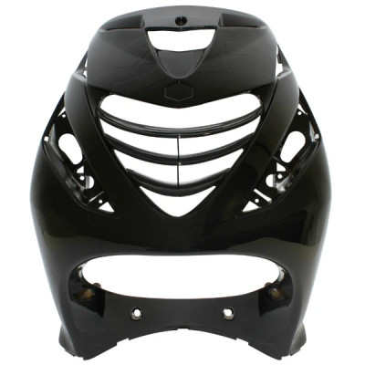 Tablier avant adaptable noir brillant pour scooter Piaggio 50 Zip SP