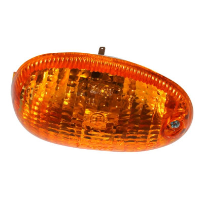 Clignotant adaptable orange avant droit homologué CE pour scooter Piaggio Typhoon 1993>2003, NRG 1994>1998, NTT 1995>1999