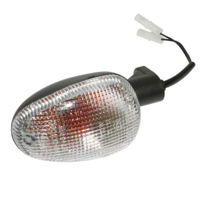 Clignotant adaptable transparent avant gauche / arrière droit (homologué CE) pour scooter Gilera Runner après 2002 / maxi scooter 250cc Piaggio Beverly Cruiser 2007-2009