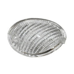 Cabochon clignotant avant gauche transparent adaptable pour scooter MBK 50 Ovetto et Yamaha 50 Neos après 2008