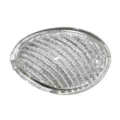 Cabochon clignotant avant droit transparent adaptable pour scooter MBK 50 Ovetto et Yamaha 50 Neos après 2008