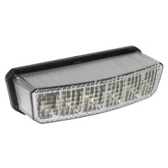 Feu arrière adaptable transparent avec stop (6 leds rouges) pour 50 à boîte Rieju