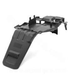 Bavette arrière adaptable noir mat pour scooter MBK 50 Booster/Yamaha 50 BWS 1999-2003 (OEM : 3VL-F16291100)
