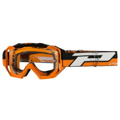 Masque-lunettes ProGrip 3200 LS Venom orange écran transparent light sensitive anti-rayures anti UV anti-buée