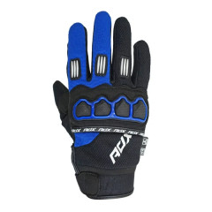 Gants cross ADX homologués EN 13594:2015 taille XS noir/bleu yam