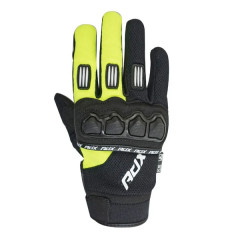 Gants cross enfant ADX taille XS homologué EN 13594:2015 couleur noir/jaune fluo