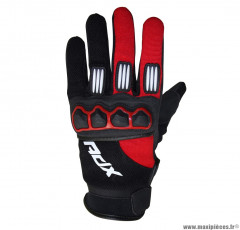 Gants cross enfant ADX homologués EN 13594:2015 taille XS couleur noir/rouge