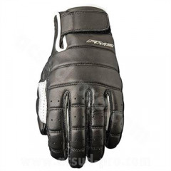 Gants Five Gloves homologués EN 13594:2015 taille L noir/blanc