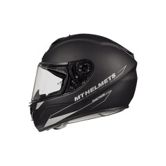 Casque intégral MT Helmets Calotte fibre, simple écran, pinlock ready taille XL (T61-62) couleur noir mat