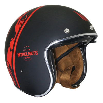 Casque jet MT Helmets Divenire noir/rouge taille XS (T53-54)