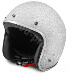 Casque jet NoEnd Tribute Glitter blanc taille XL (T61-62)