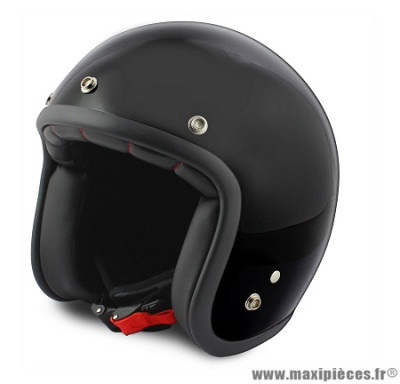 Casque jet NoEnd Tribute Solid noir taille XS (T53-54)