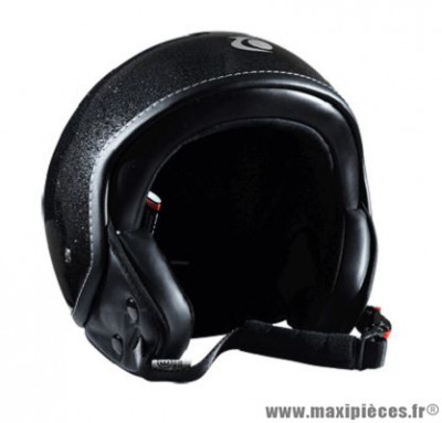 Casque jet Trendy noir pailleté verni taille L (T59-60)