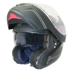 Casque modulable MT Helmets double écran uni noir mat taille XS
