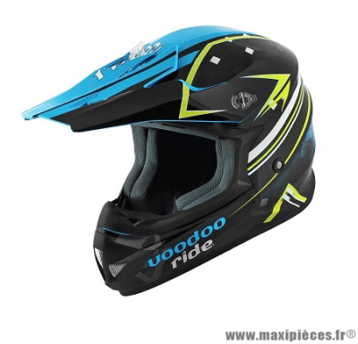 Casque moto cross Voodoo Pro Replica SC15 taille XL (T61-62) couleur bleu