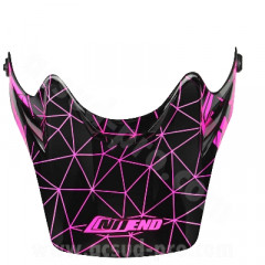 Visière NoEnd SC02 glossy pink pour casque enfant moto cross