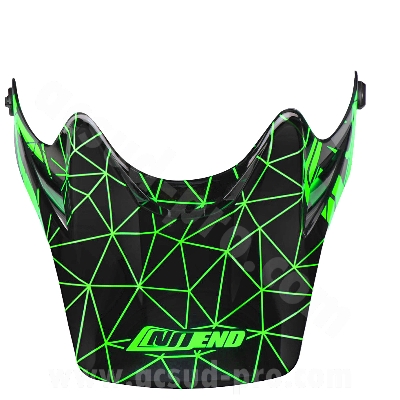 Visière NoEnd SC02 pour casque enfant moto cross noir/vert