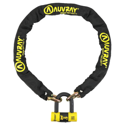 Antivol Auvray Xtrem chaîne 1.40m maillon diamètre 13.5mm avec U Xtrem mini (classe SRA)