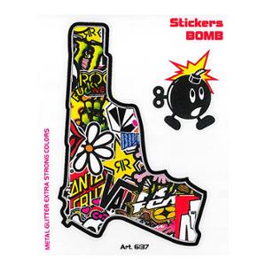 Autocollant adaptable 10x12cm bombing gun