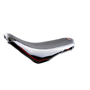 Housse de selle Doppler noir/rouge pour mécaboite Rieju MRT/MRT PRO