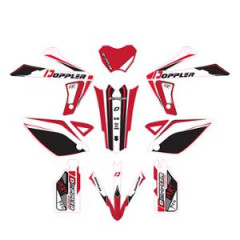 Kit décoration Doppler blanc/noir/rouge pour Rieju MRT/MRT Pro