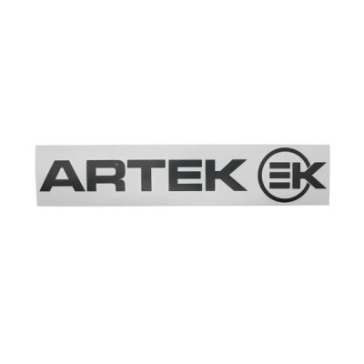 Autocollant Artek noir planche 280x60mm (1 Artek et 1 EK)