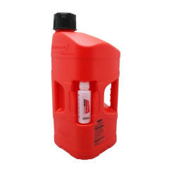 Jerrican 20L Polisport rouge avec tube et bidon 250ml doseur huile