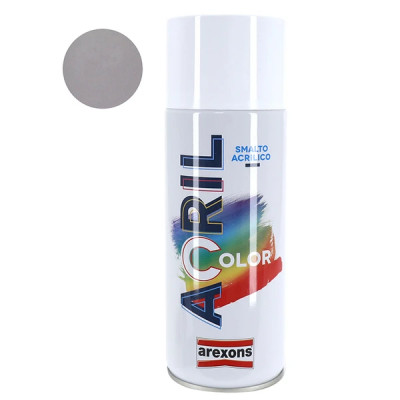Bombe de peinture acrylique adaptable gris aluminium RAL 9006 (spray 400ml) (3956)