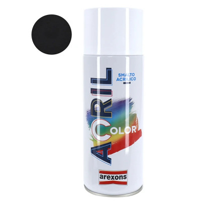 Bombe de peinture adaptables acrylique noir intense RAL 9005 - spray 400ml (3934)