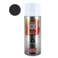 Bombe de peinture adaptable haute température 800°C noir aerosol 400 ml (3332)