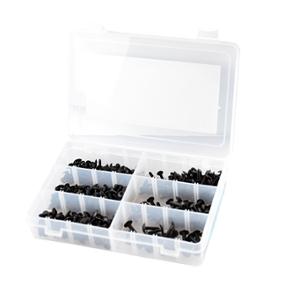 Coffret adaptable 420 vis carrosserie noir (6x1/2 - 8x1/2 - 10x1/2 - 6x3/4 - 8x3/4 - 10x3/4)